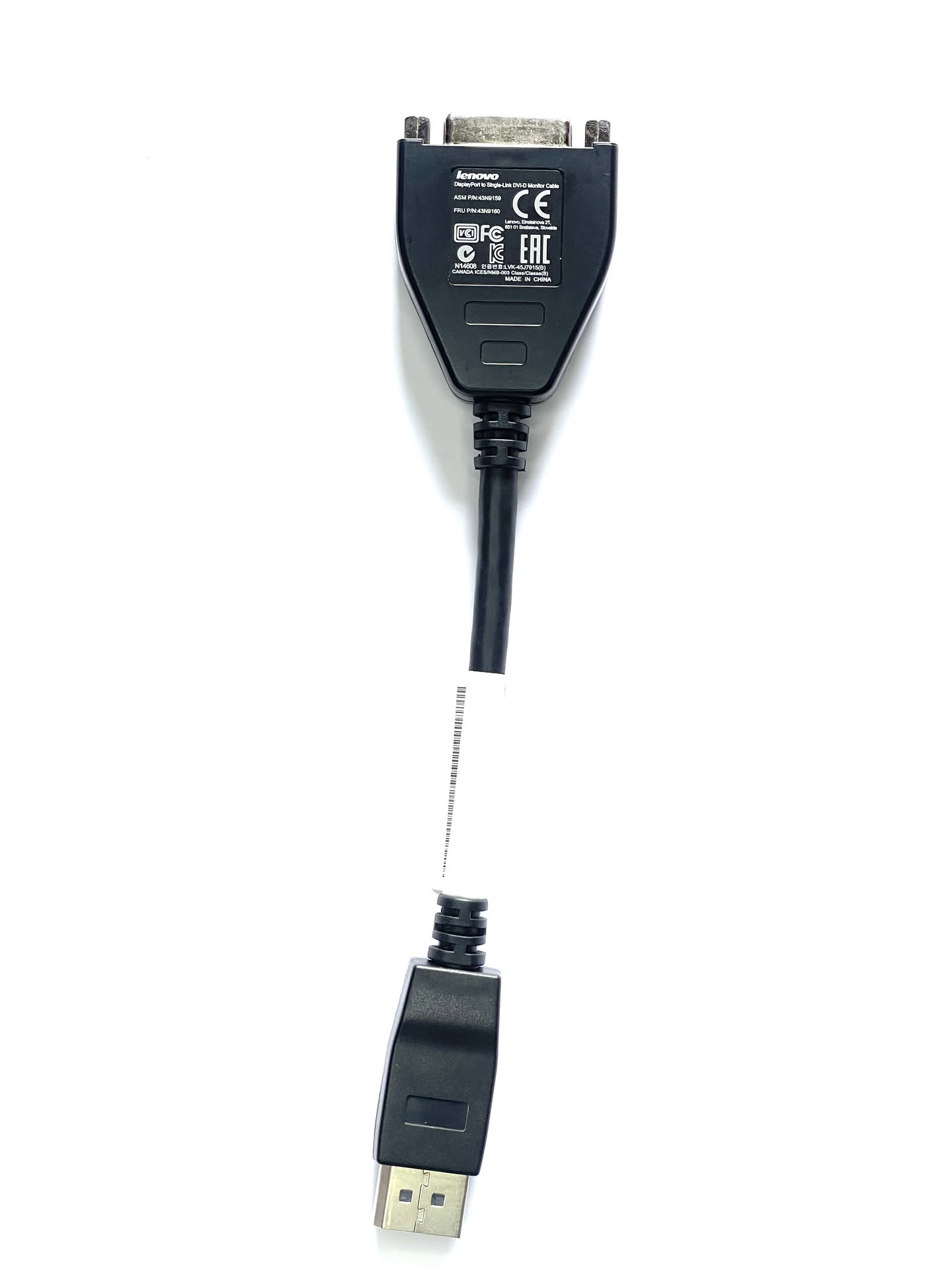 Lenovo DisplayPort to DVI Adapter