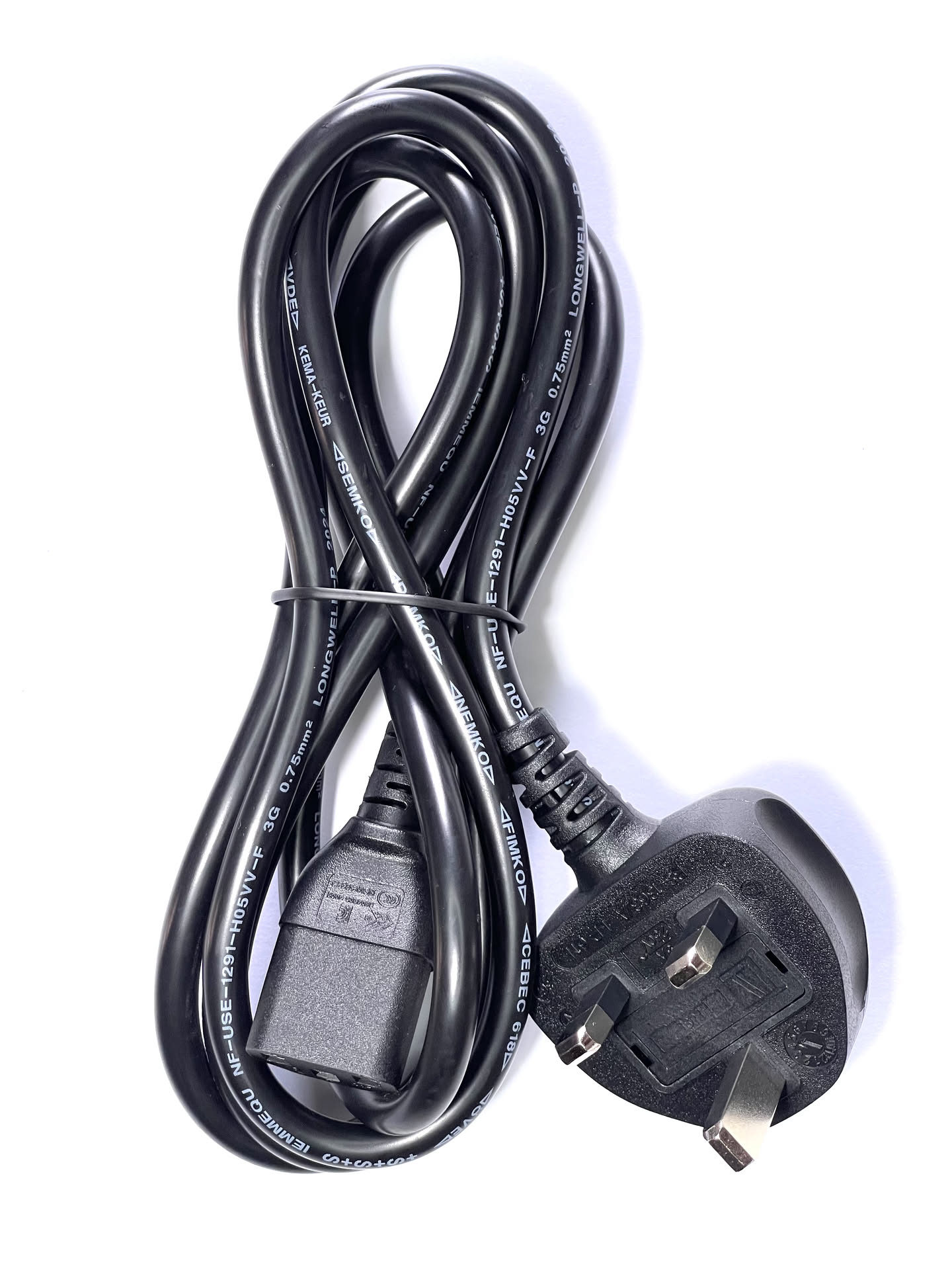 I-SHENG UK 3-Pin to C13 Power Cable